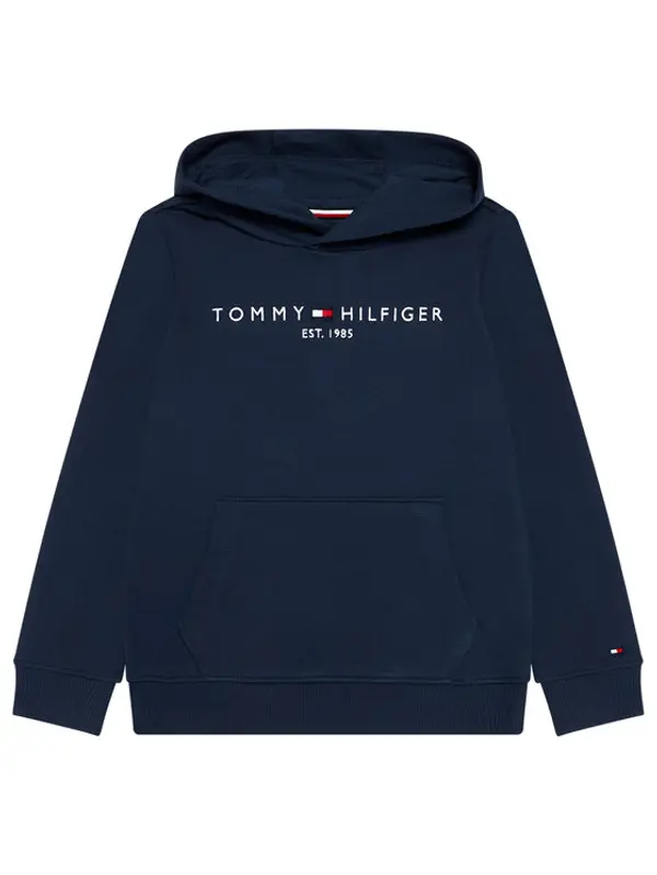 Tommy Hilfiger Tommy Hilfiger Majica dugih rukava Essential Hoodie KS0KS00213 Tamnoplava Regular Fit