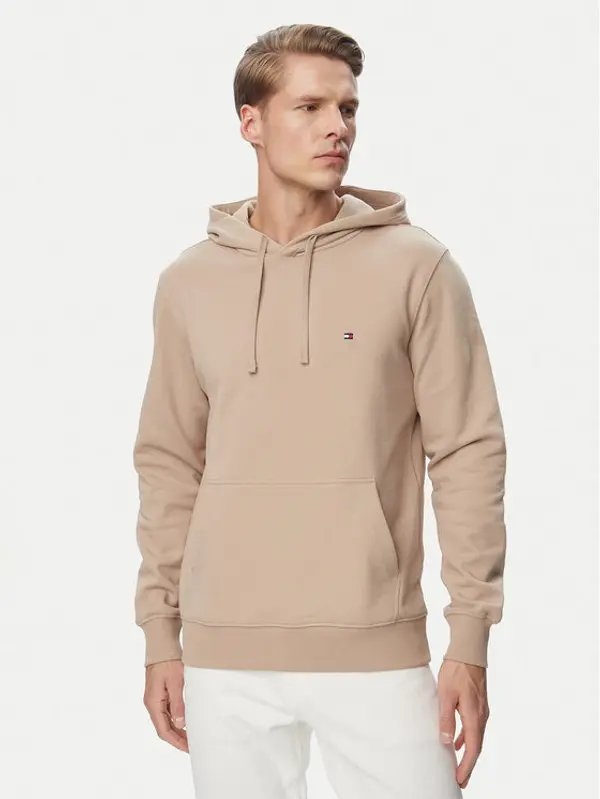 Tommy Hilfiger Tommy Hilfiger Majica dugih rukava Essential MW0MW37235 Bež Regular Fit