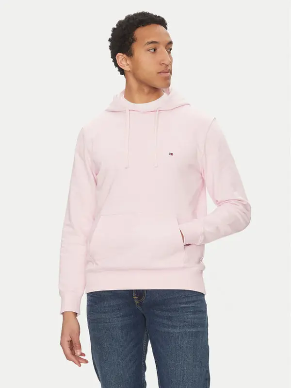 Tommy Hilfiger Tommy Hilfiger Majica dugih rukava Essential MW0MW37235 Ružičasta Regular Fit