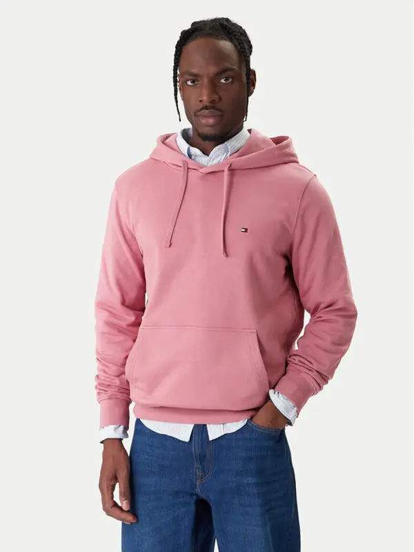 Tommy Hilfiger Tommy Hilfiger Majica dugih rukava Essential MW0MW37235 Ružičasta Regular Fit