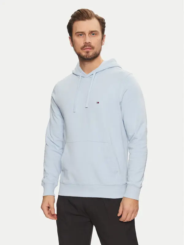 Tommy Hilfiger Tommy Hilfiger Majica dugih rukava Essential MW0MW37235 Svijetloplava Regular Fit