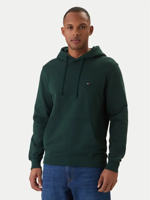 Tommy Hilfiger Tommy Hilfiger Majica dugih rukava Essential MW0MW37235 Zelena Regular Fit