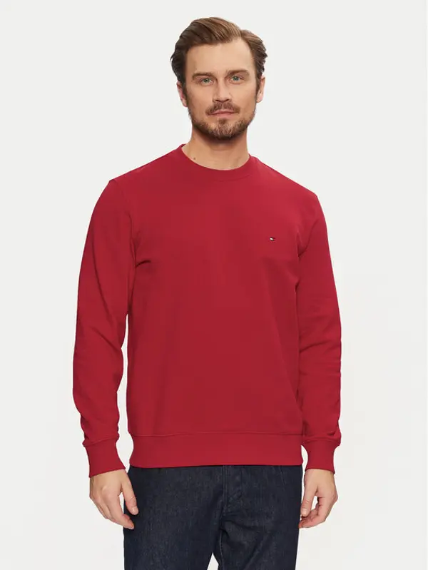 Tommy Hilfiger Tommy Hilfiger Majica dugih rukava Essential MW0MW37237 Crvena Regular Fit