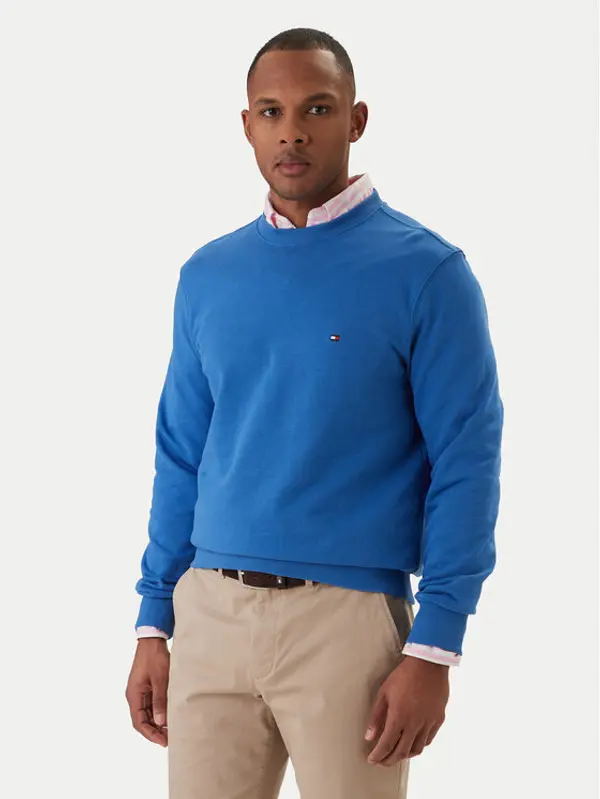 Tommy Hilfiger Tommy Hilfiger Majica dugih rukava Essential MW0MW37237 Plava Regular Fit
