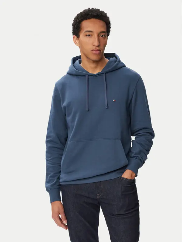 Tommy Hilfiger Tommy Hilfiger Majica dugih rukava Essential Terry MW0MW37235 Plava Regular Fit