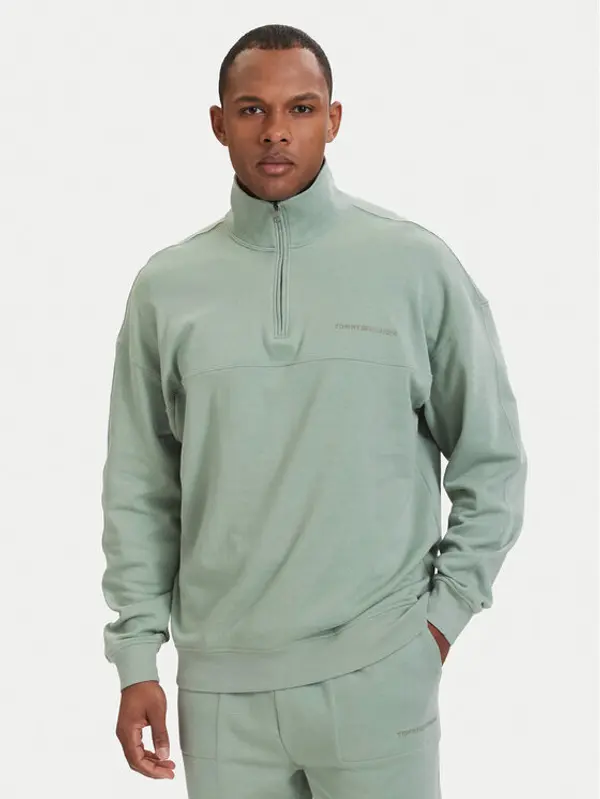Tommy Hilfiger Tommy Hilfiger Majica dugih rukava Essential UM0UM03909 Svijetlo zelena Regular Fit