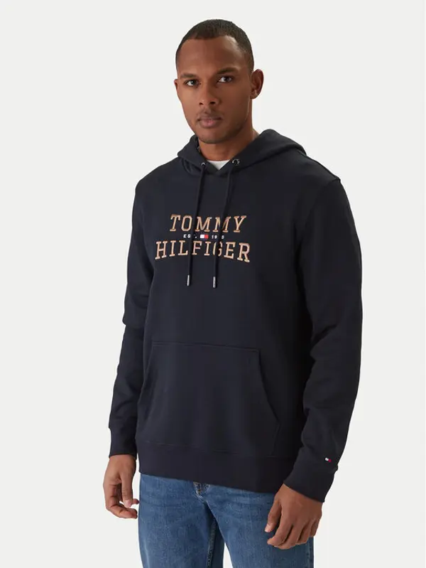 Tommy Hilfiger Tommy Hilfiger Majica dugih rukava Icon Intechno MW0MW42528 Tamnoplava Regular Fit