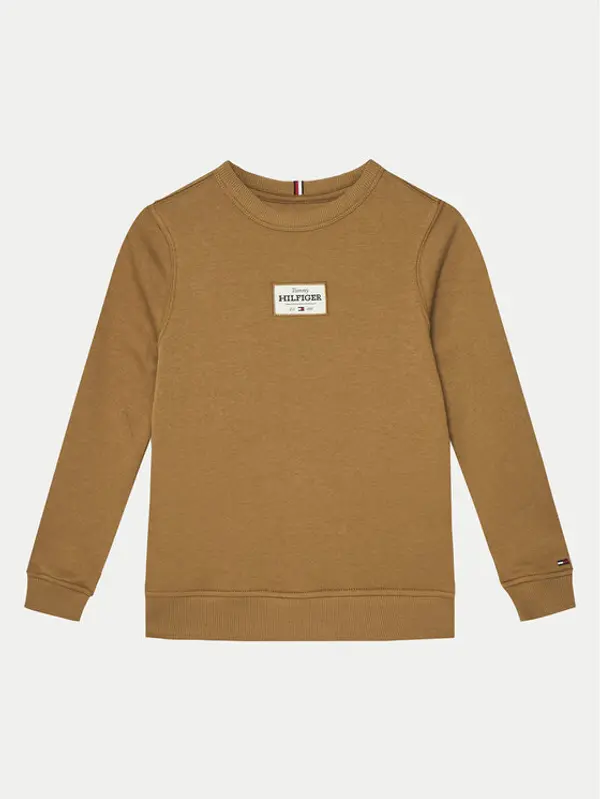 Tommy Hilfiger Tommy Hilfiger Majica dugih rukava KB0KB09315 Smeđa Regular Fit