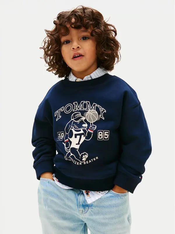 Tommy Hilfiger Tommy Hilfiger Majica dugih rukava KB0KB10314 Tamnoplava Regular Fit