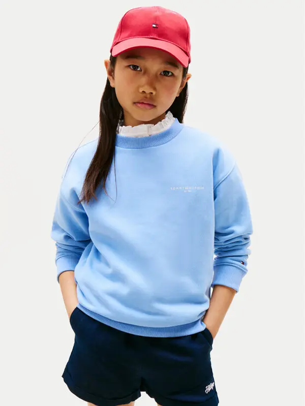 Tommy Hilfiger Tommy Hilfiger Majica dugih rukava KS0KS00640 Svijetloplava Regular Fit