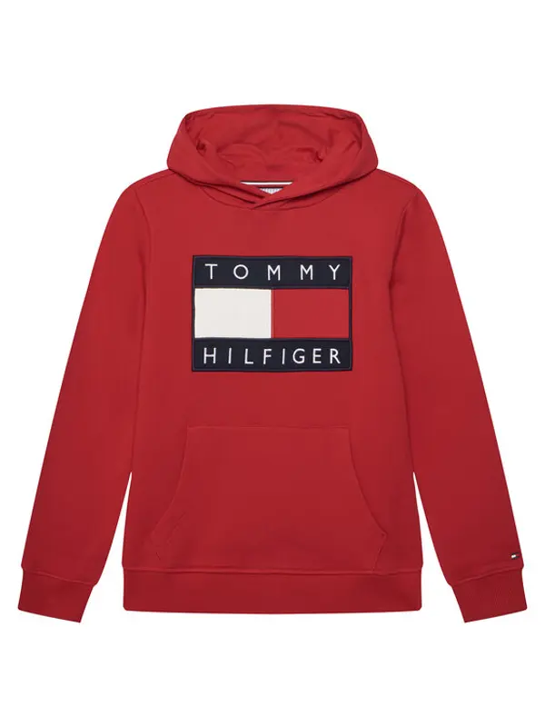 Tommy Hilfiger Tommy Hilfiger Majica dugih rukava KS0KS00707 Crvena Regular Fit