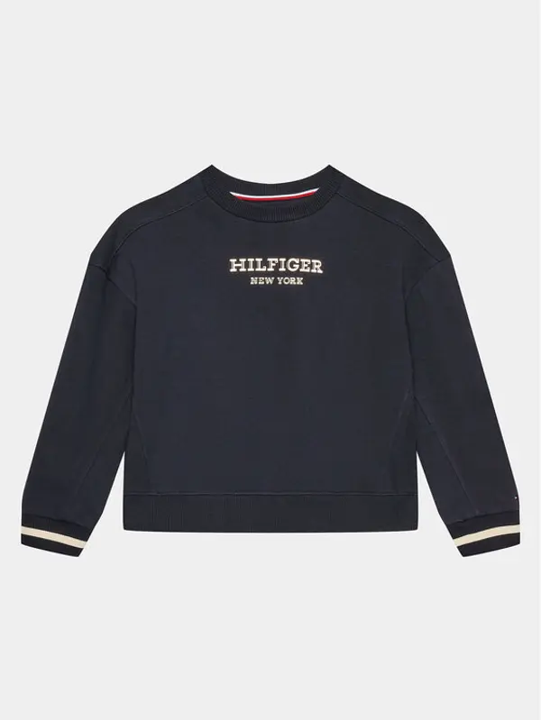 Tommy Hilfiger Tommy Hilfiger Majica dugih rukava Monotype KG0KG07722 D Tamnoplava Relaxed Fit