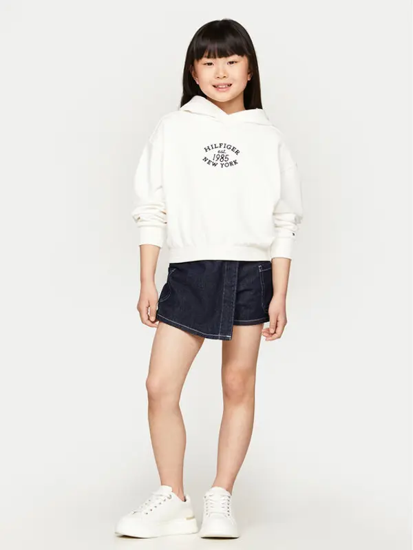 Tommy Hilfiger Tommy Hilfiger Majica dugih rukava Monotype KG0KG08033 Écru Relaxed Fit