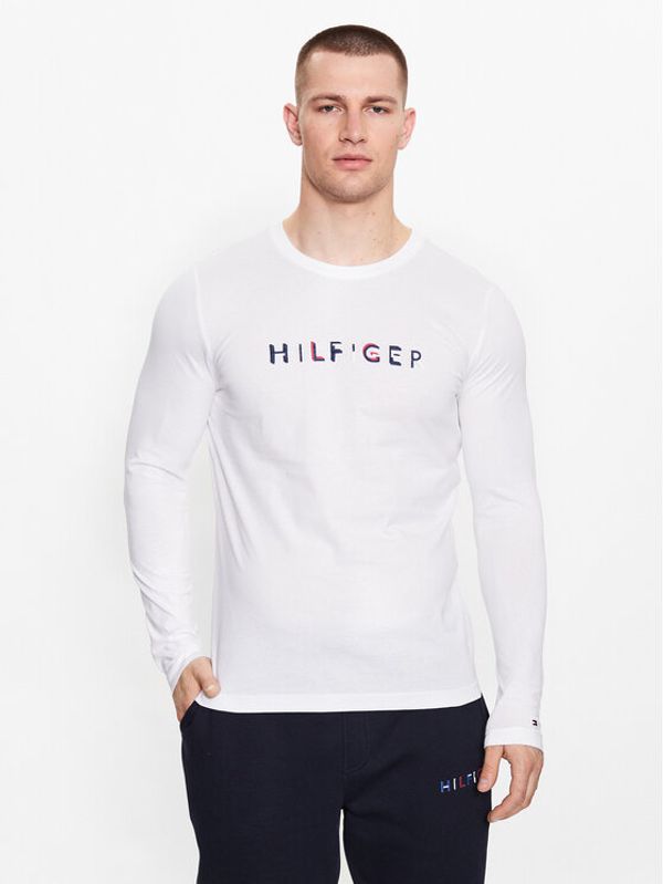 Tommy Hilfiger Tommy Hilfiger Majica dugih rukava MW0MW31537 Bijela Slim Fit