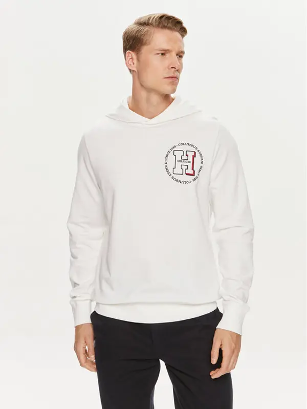 Tommy Hilfiger Tommy Hilfiger Majica dugih rukava MW0MW34383 Bijela Regular Fit