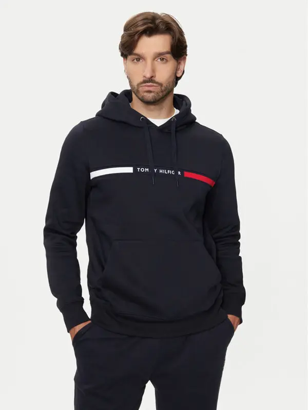 Tommy Hilfiger Tommy Hilfiger Majica dugih rukava MW0MW37361 Tamnoplava Regular Fit