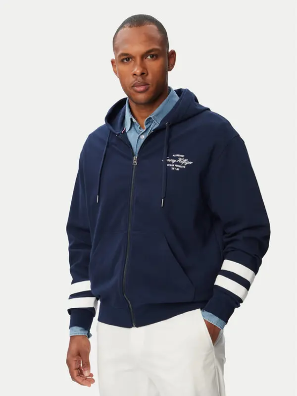 Tommy Hilfiger Tommy Hilfiger Majica dugih rukava Nautical MW0MW43184 Tamnoplava Regular Fit