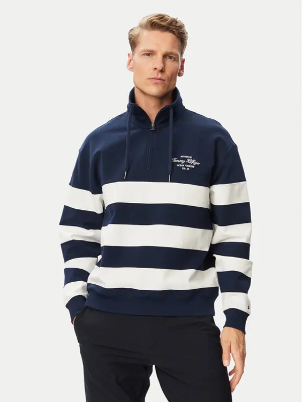 Tommy Hilfiger Tommy Hilfiger Majica dugih rukava Nautical MW0MW43190 Tamnoplava Regular Fit