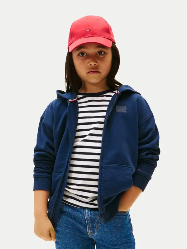 Tommy Hilfiger Tommy Hilfiger Majica dugih rukava Tonal Flag KB0KB09750 Tamnoplava Regular Fit