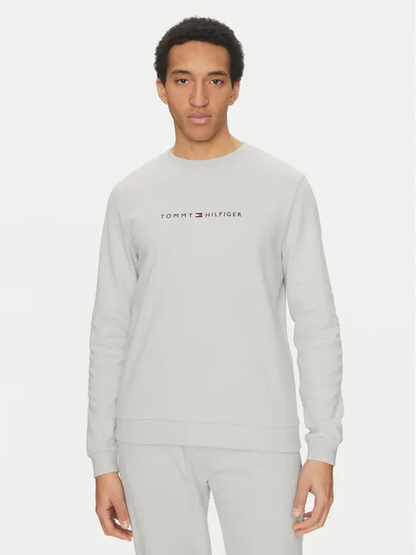 Tommy Hilfiger Tommy Hilfiger Majica dugih rukava UM0UM03346 Siva Regular Fit