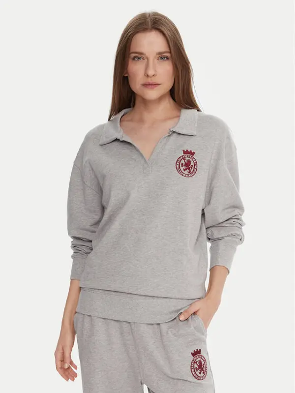 Tommy Hilfiger Tommy Hilfiger Majica dugih rukava UW0UW06078 Siva Regular Fit