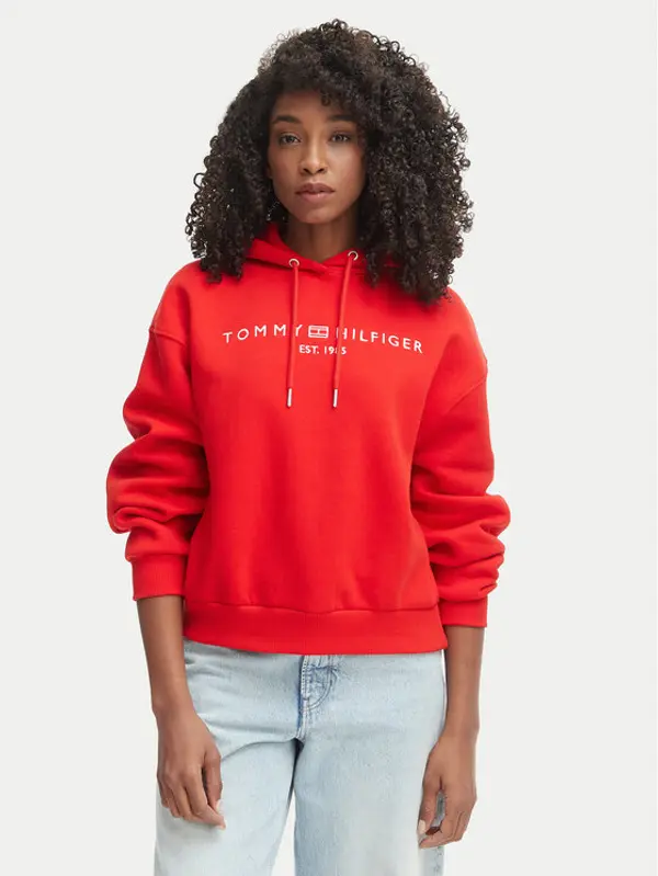 Tommy Hilfiger Tommy Hilfiger Majica dugih rukava WW0WW47832 Crvena Regular Fit