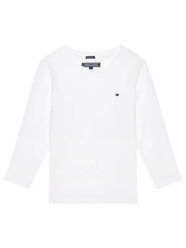Tommy Hilfiger Tommy Hilfiger Majica KB0KB04141 S Bijela Long Sleeve