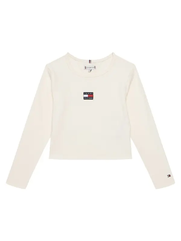 Tommy Hilfiger Tommy Hilfiger Majica KG0KG09065 D Écru Regular Fit