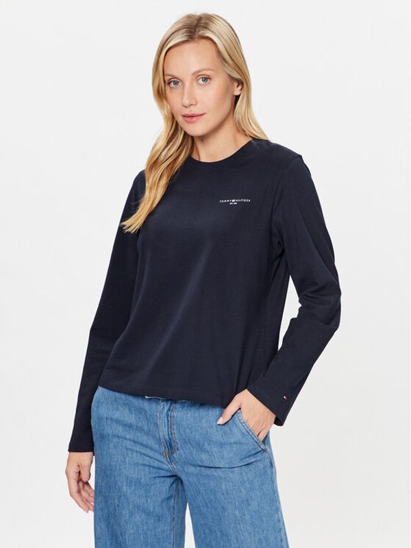 Tommy Hilfiger Tommy Hilfiger Majica Mini Corp Logo WW0WW39784 Tamnoplava Relaxed Fit