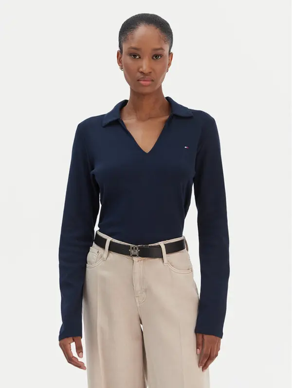 Tommy Hilfiger Tommy Hilfiger Majica Modern Cody WW0WW47850 Tamnoplava Slim Fit