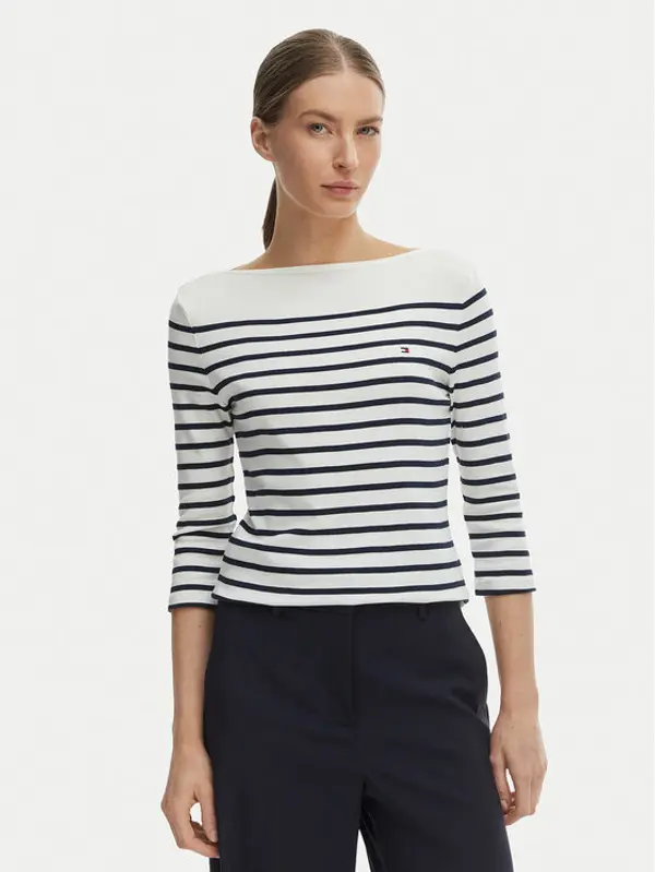 Tommy Hilfiger Tommy Hilfiger Majica New Cody WW0WW40589 Bijela Slim Fit
