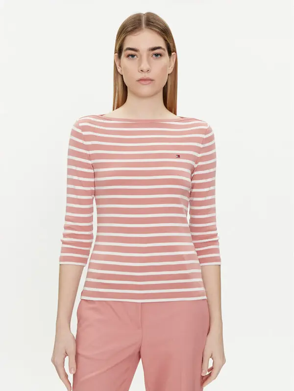 Tommy Hilfiger Tommy Hilfiger Majica New Cody WW0WW40589 Ružičasta Slim Fit