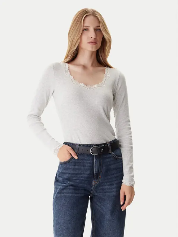 Tommy Hilfiger Tommy Hilfiger Majica UW0UW06071 Siva Slim Fit