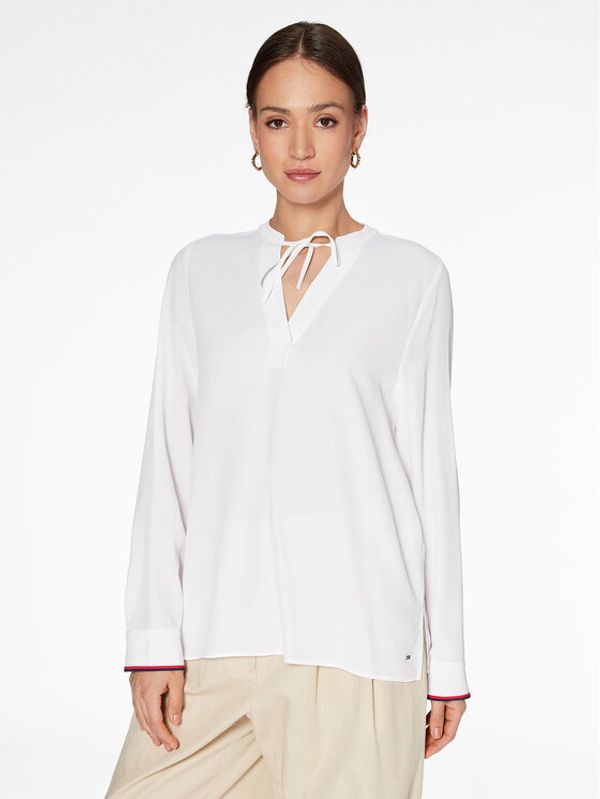 Tommy Hilfiger Tommy Hilfiger Majica WW0WW37994 Bijela Regular Fit