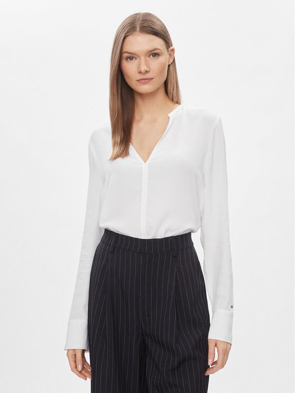 Tommy Hilfiger Tommy Hilfiger Majica WW0WW40529 Bijela Relaxed Fit