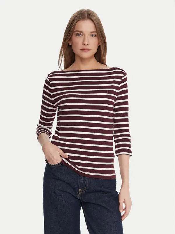 Tommy Hilfiger Tommy Hilfiger Majica WW0WW40589 Tamnocrvena Regular Fit