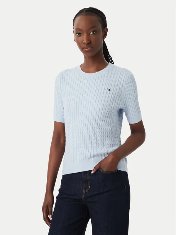Tommy Hilfiger Tommy Hilfiger Majica WW0WW41787 Plava Regular Fit