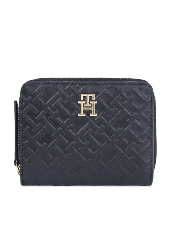 Tommy Hilfiger Tommy Hilfiger Mali ženski novčanik Th Refined Med Za Mono AW0AW15755 Crna