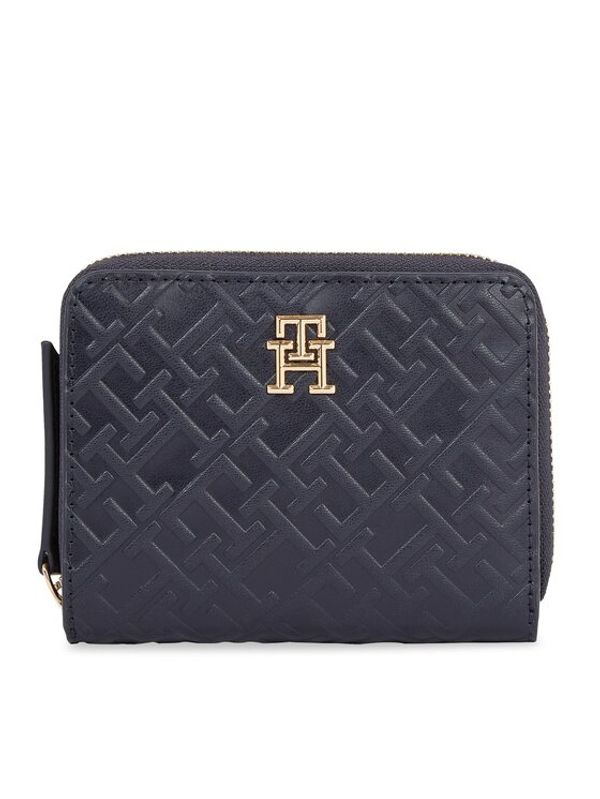Tommy Hilfiger Tommy Hilfiger Mali ženski novčanik Th Refined Med Za Mono AW0AW15755 Tamnoplava