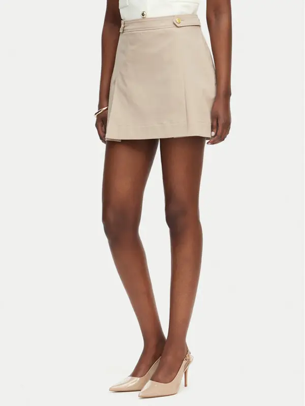 Tommy Hilfiger Tommy Hilfiger Mini suknja WW0WW49649 Bež Regular Fit