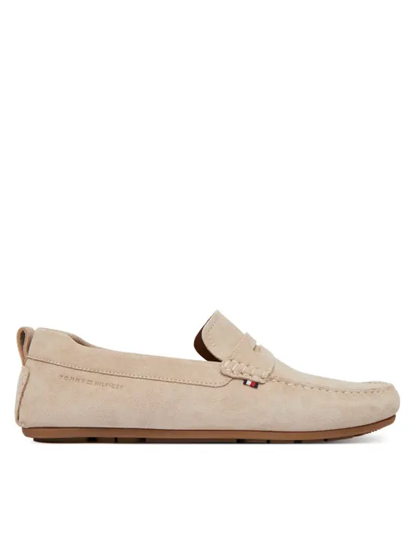 Tommy Hilfiger Tommy Hilfiger Mokasinke Core Hilfiegr Suede Driver FM0FM05789 Bež