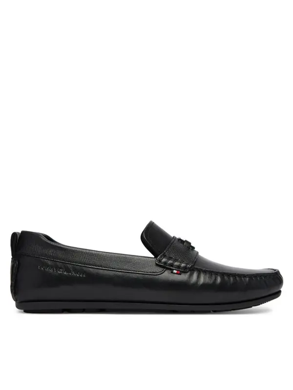 Tommy Hilfiger Tommy Hilfiger Mokasinke Hardware Lth Driver FM0FM05855 Crna