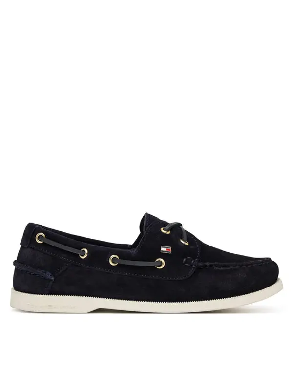 Tommy Hilfiger Tommy Hilfiger Mokasinke Hilfiger Suede Boat Shoe FW0FW09338 Tamnoplava