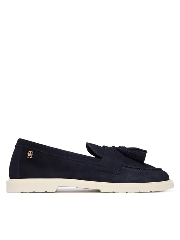 Tommy Hilfiger Tommy Hilfiger Mokasinke Light Suede Tassel Loafer FW0FW09285 Tamnoplava