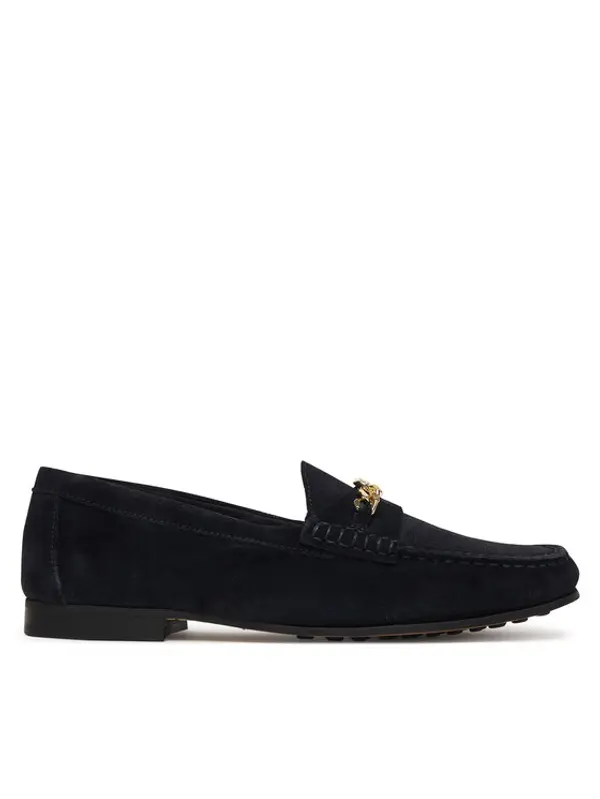 Tommy Hilfiger Tommy Hilfiger Mokasinke Th Chain Suede Loafer FW0FW09327 Tamnoplava