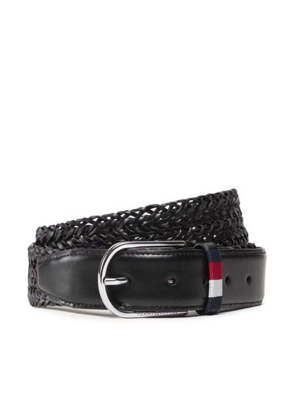 Tommy Hilfiger Tommy Hilfiger Muški remen Business Braided 3.5 AM0AM09415 Crna
