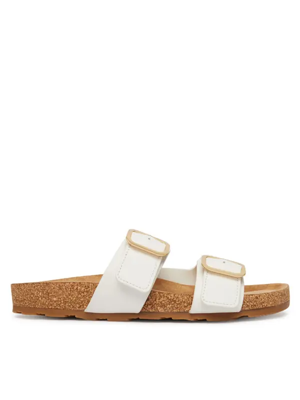 Tommy Hilfiger Tommy Hilfiger Natikače Double Strap Cork Sandals FW0FW09118 Bijela