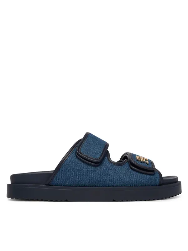 Tommy Hilfiger Tommy Hilfiger Natikače Double Strap Denim Sandal FW0FW09123 Plava