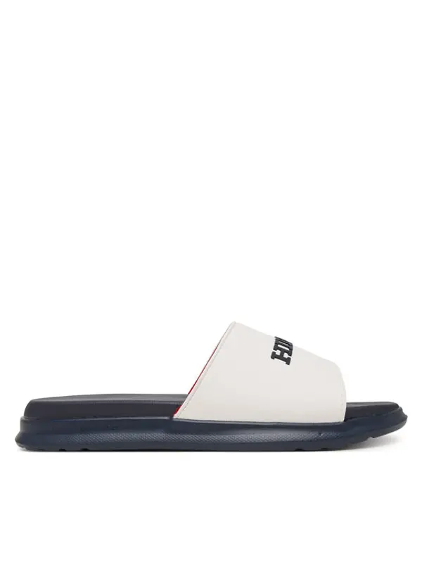 Tommy Hilfiger Tommy Hilfiger Natikače Dual Density Hilfiger Pool Slide FM0FM05797 Bijela