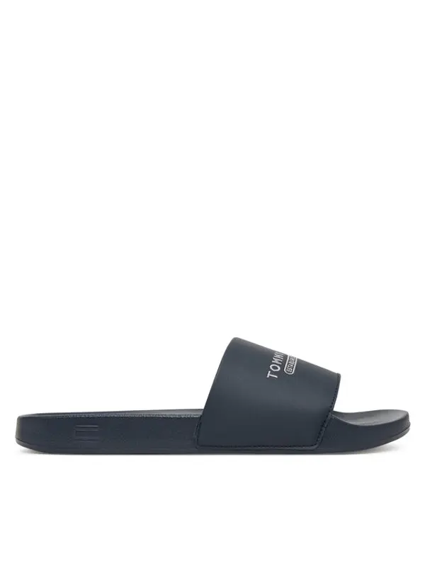 Tommy Hilfiger Tommy Hilfiger Natikače Raised Pool Slide FM0FM05761 Tamnoplava